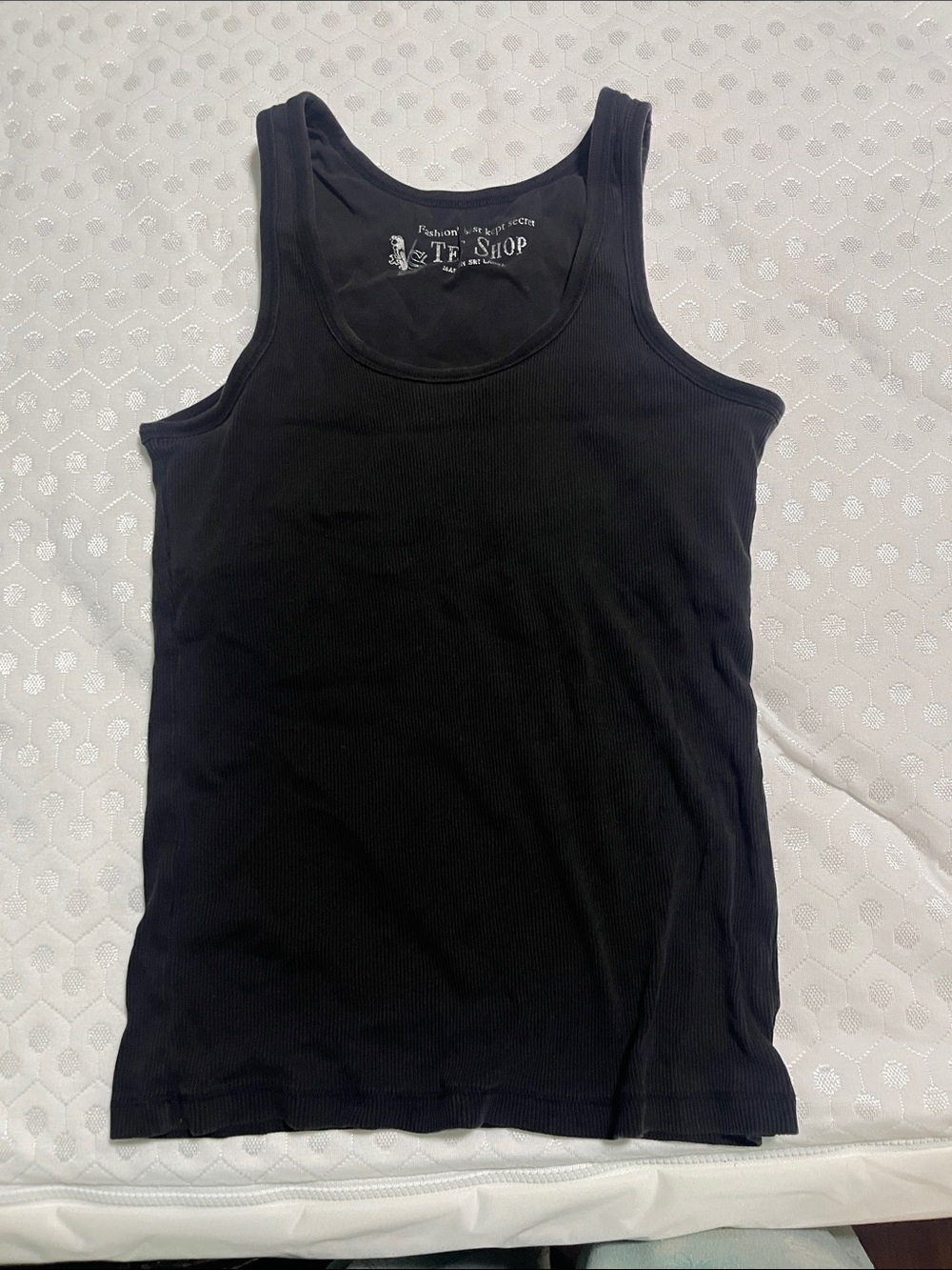 Victoria's Secret Black Ribbed Tank Top